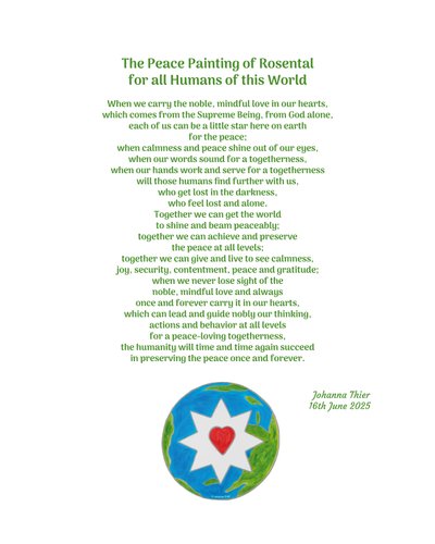 The Peace Painting of Rosental for all Humans of this World de Johanna Thier