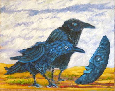 Luna y cuervos de Elzbieta Goszczycka