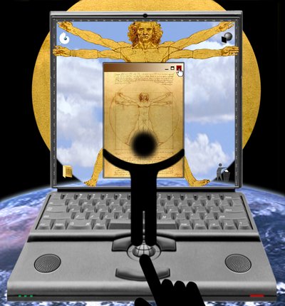 El hombre o la cuadratura del círculo (de la serie: Windows) de Alexander Eibach