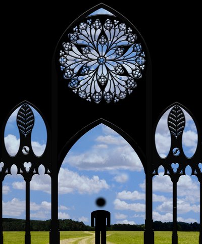 El camino del campo (de la serie: Impresiones góticas) de Alexander Eibach