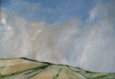 Viento y nubes en las colinas de M. Vet