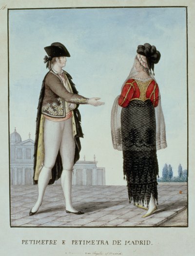 Noble y nobleza de Madrid, finales del siglo XVIII de 18th century Naples school