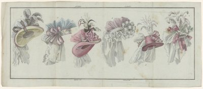 Magasin des Modes Nouvelles Françaises et Anglaises, 20 de julio de 1787, 25º folleto, 2º año, Página única de A.B. Duhamel