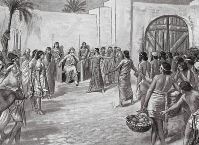 Juicio ante Hammurabi (litografía) de A.C. Weatherstone