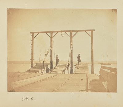 Puentes por los que se cargan o despachan vagones desde arcas o gabarras de A.J. Russell