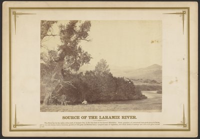 Nacimiento del río Laramie. [Wyoming.] de A.J. Russell