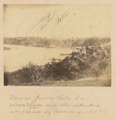 Vista del río James, Virginia de A.J. Russell