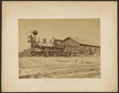 Motor 23 de la estación de Wyoming en la vía principal [Wyoming]. de A.J. Russell