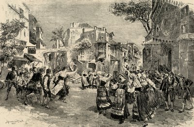 La ópera Cavalleria Rusticana de Mascagni - acto final de A. (after) Bonamore