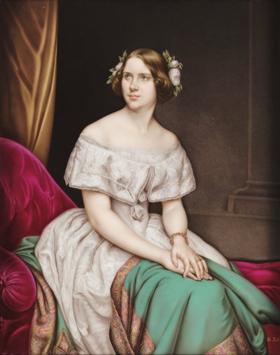 Retrato de Francisca de Braganza, la Princesa de Joinville de A. Asel