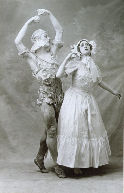 Nijinski y Karsavina bailando en el Ballet 