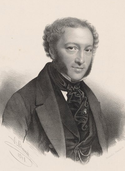 Retrato del pianista y compositor Ignaz Moscheles 1794-1870, 1848 de A. Brandt