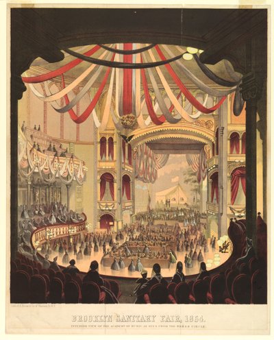 Vista interior de la Academia de Música desde el palco de A. Brown and Company