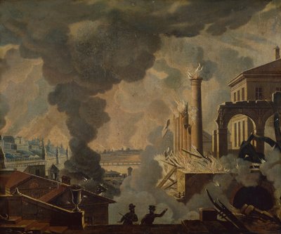 La quema de Moscú de A. Des Chaponet