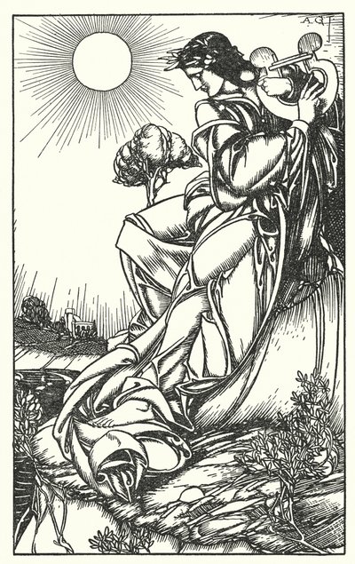 Ilustración para In Memoriam de Tennyson (grabado) de A. Garth Jones