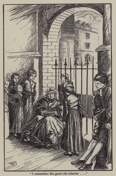 Ilustración para Los Ensayos de Elia de Charles Lamb de A. Garth Jones