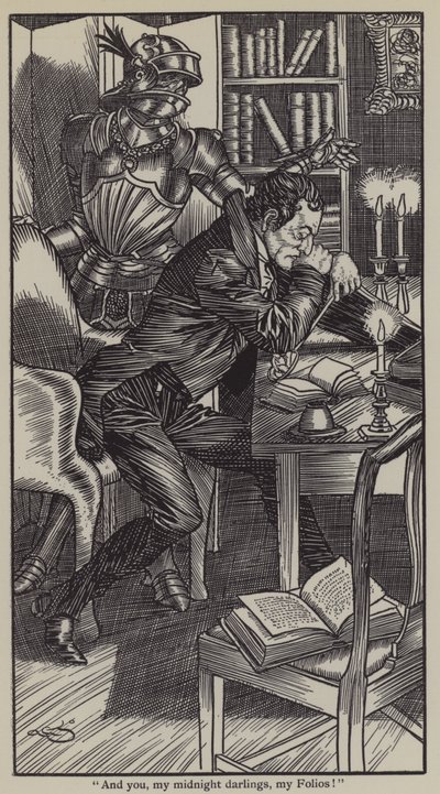 Ilustración para Los Ensayos de Elia de Charles Lamb de A. Garth Jones