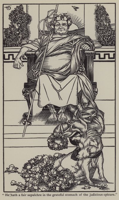 Ilustración para Los Ensayos de Elia de Charles Lamb de A. Garth Jones