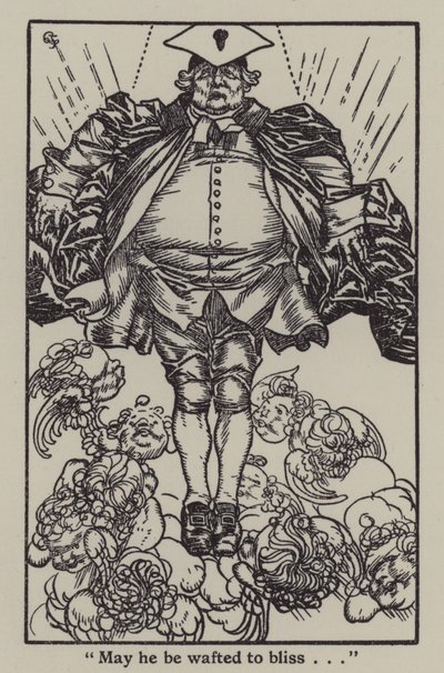 Ilustración para Los Ensayos de Elia de Charles Lamb de A. Garth Jones
