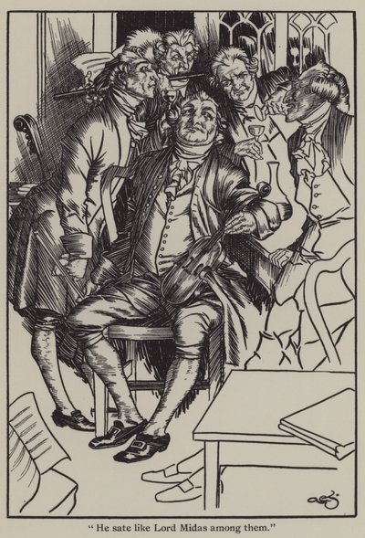 Ilustración para The Essays of Elia de Charles Lamb de A. Garth Jones