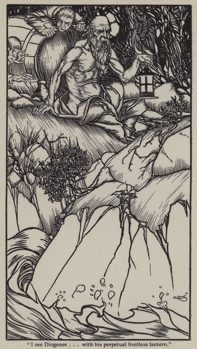 Ilustración para Los Ensayos de Elia de Charles Lamb de A. Garth Jones