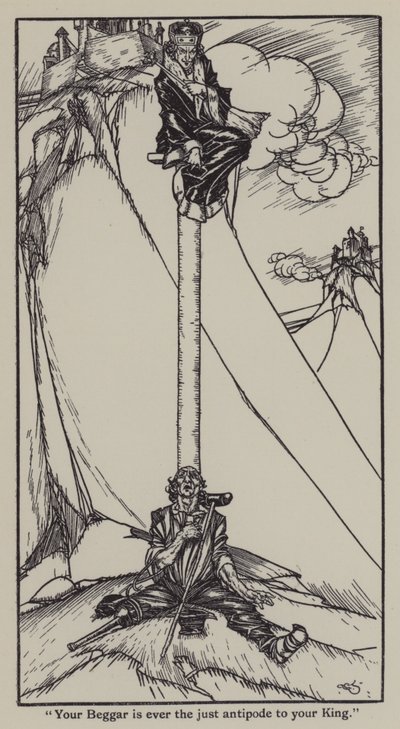 Ilustración para Los Ensayos de Elia de Charles Lamb de A. Garth Jones