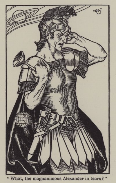 Ilustración para Los Ensayos de Elia de Charles Lamb de A. Garth Jones
