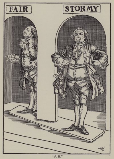 Ilustración para Los Ensayos de Elia de Charles Lamb (litografía) de A. Garth Jones