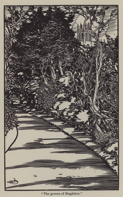 Ilustración para Los Ensayos de Elia de Charles Lamb de A. Garth Jones