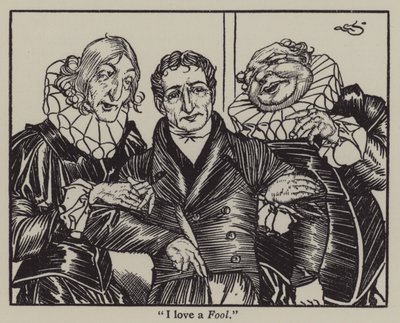 Ilustración para Los Ensayos de Elia de Charles Lamb de A. Garth Jones