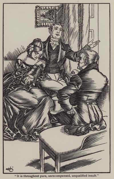 Ilustración para Los Ensayos de Elia de Charles Lamb de A. Garth Jones