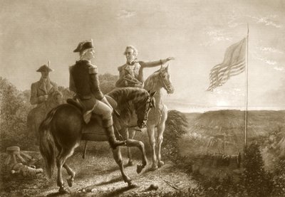 El amanecer de la paz, mañana de la rendición de Yorktown, pub. 1881 de A. Gilchrist Campbell