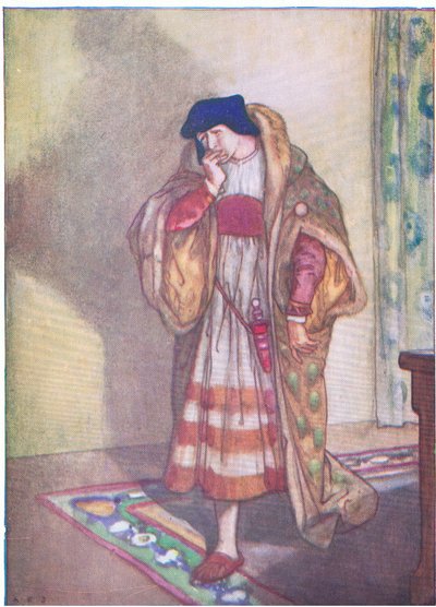 Angelo sufrió mucho más esa noche que el prisionero que había condenado tan injustamente (Medida por medida), de Cuentos de Shakespeare pub. por Ward Lock & Co Ltd de A. Jackson