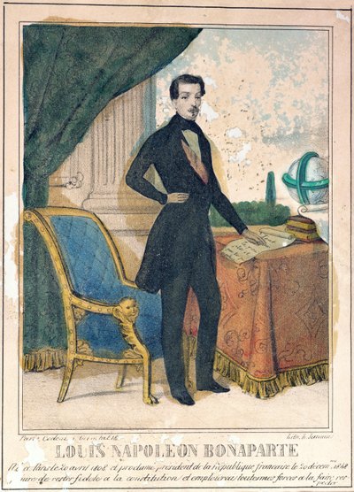 Louis-Napoleon Bonaparte (1808-73) futuro Napoleón III, c.1849 de A. Jannin