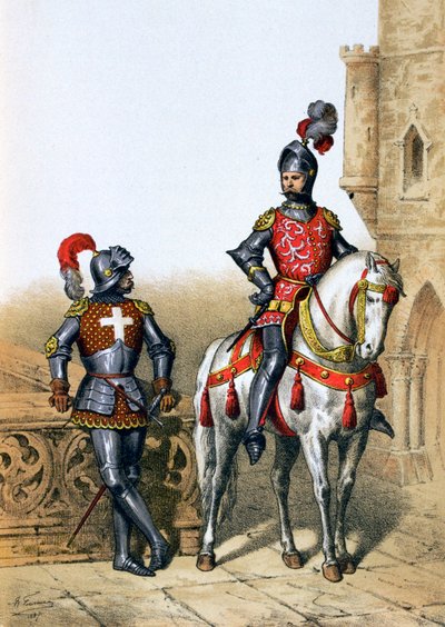 Capitán de los arqueros en París y un caballero de A. Lemercier