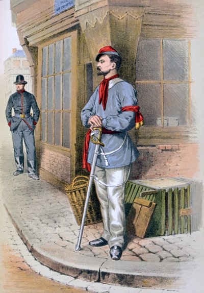 Guardia Cívica de París, 1887 de A. Lemercier