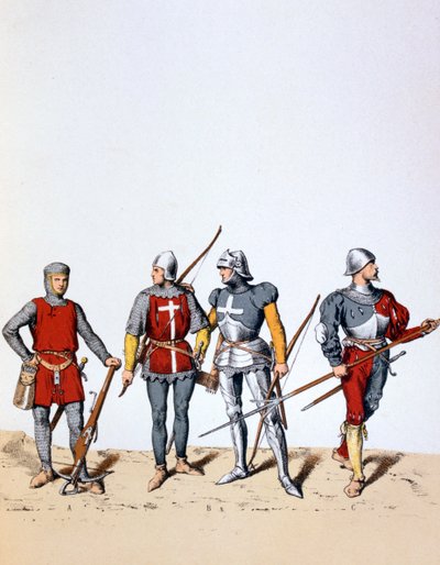 Tropas de la Guardia Real, siglos XII-XVI, 1887 de A. Lemercier