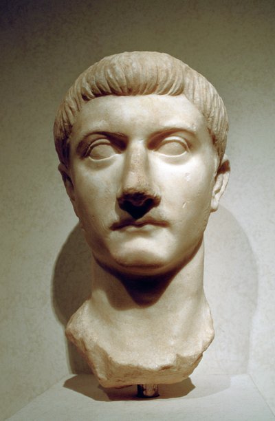 Cabeza del emperador romano Tiberio de A. Lorenzini