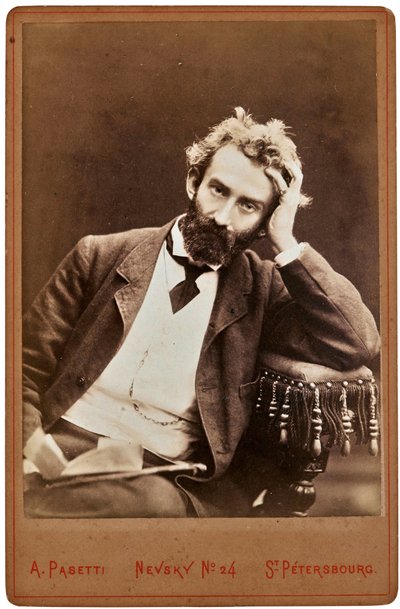 Retrato de Nicholas Miklouho-Maclay (1846-1888) - Nikolai Mikloukho-Maclay - etnólogo, antropólogo y biólogo ucraniano-ruso. Estudio fotográfico A. Pasetti Museo estatal al aire libre Spasskoye-Lutovinovo de A. Pasetti Photo Studio