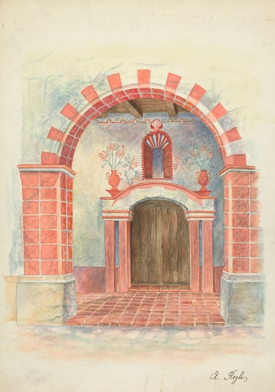Dibujo de Restauración de A. Regli