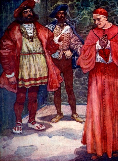 Enrique envió a Wolsey lejos de la corte, c1529, 1905 de A. S. Forrest