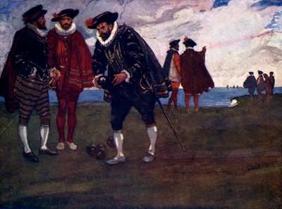 Hay tiempo para terminar el juego y vencer a los españoles también, dijo Drake, 1588, 1905 de A. S. Forrest