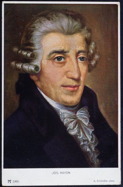 Retrato de Franz Joseph Haydn (1732-1809) de A. Schindler