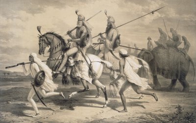 Jefes sijs yendo de caza, 1858 de A. Soltykoff