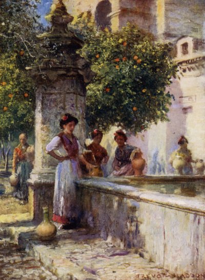 Córdoba, Fuente en el Patio de los Naranjos de A. Trevor Haddon