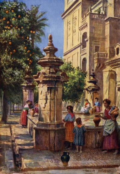 Córdoba, Fuente en el Patio de los Naranjos de A. Trevor Haddon