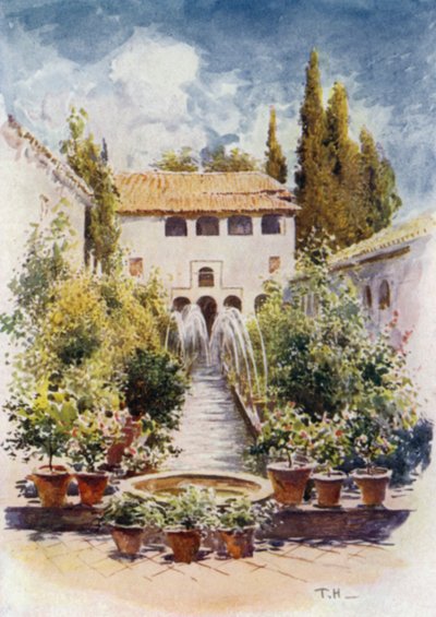 Generalife, Patio de la Acequia de A. Trevor Haddon