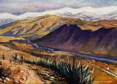 Granada, Vista de la Sierra Nevada y el Río Genil de A. Trevor Haddon