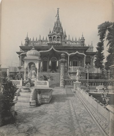 Pareshnath, Templo Jain, Calcuta, c. 1890s de A. W. A. Plâté Studio