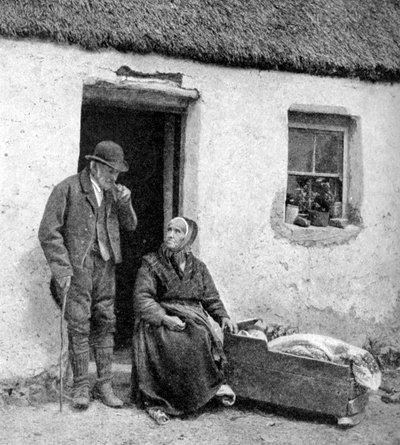 Esperando al doctor en el remoto Galway, Irlanda, 1922 de A. W. Cutler